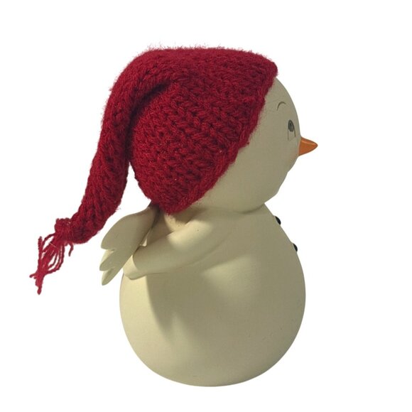 Dept 56 Snowpinions Snowman ''NAUGHTY OR NICE" Angel with Red Hat Christmas - Picture 4 of 5